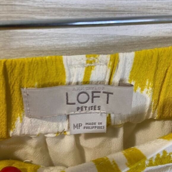 LOFT Women's Islander Ikat Print‎ Button Front Skirt - Picture 7 of 9